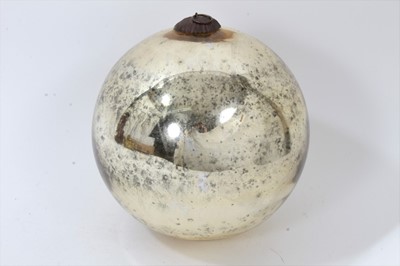 Lot 813 - Large 19th mercury glass witches ball