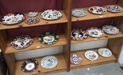 Lot 245 - Collection of 19th century and later pottery and porcelain, to include Masons, Derby, Royal Crown Derby etc