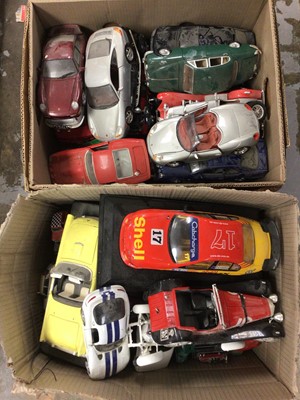 Lot 426 - Two boxes of assorted model vehicles