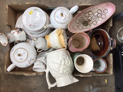 Lot 435 - Quantity of mixed china, brassware, etc