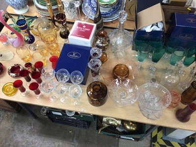 Lot 428 - Quantity of glassware, including Waterford, Royal Albert, Murano, etc