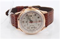 Lot 1598 - 1950s gentlemen's Baume & Mercier Chronograph...