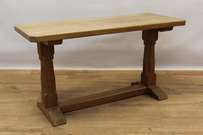 Lot 1497 - Manner of Robert 'Mouseman' Thompson of Kilburn, hardwood coffee table