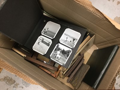 Lot 283 - One box of photographs and mixed ephemera