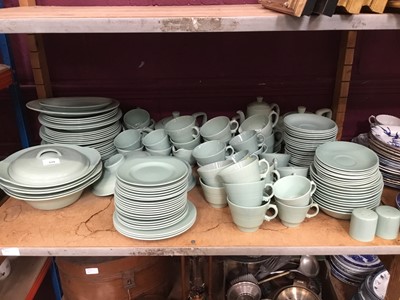 Lot 519 - 1950s Woods 'Beryl' green tea and dinnerware - 151 pieces approx