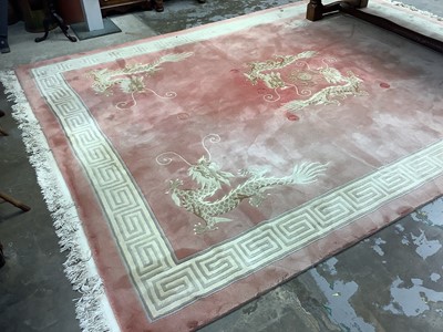 Lot 1559 - Large Chinese wool pile rug from Harrods