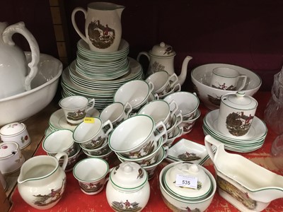 Lot 535 - Collection of Adams ‘Sporting Scenes’ dinner, tea and coffee service