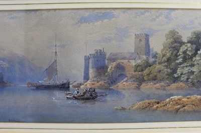 Lot 60 - Attributed to Charles Rowbotham (1826-1904) - watercolour- Mouth of the river Dart