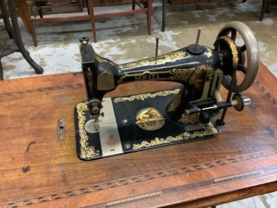 Lot 910 - Victorian treadle sewing machine