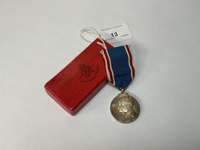 Lot 13 - 1937 Coronation medal in original box