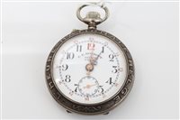 Lot 1587 - Early 20th century gentlemen's pocket Watches...