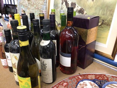 Lot 73 - Nineteen bottles of assorted wines and a bottle of V.S.O.P cognac
