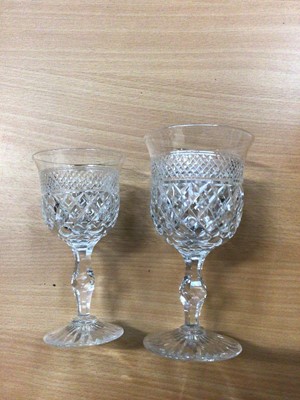 Lot 115 - Good quality Webb part glass service comprising four red wine and eight white wine glasses