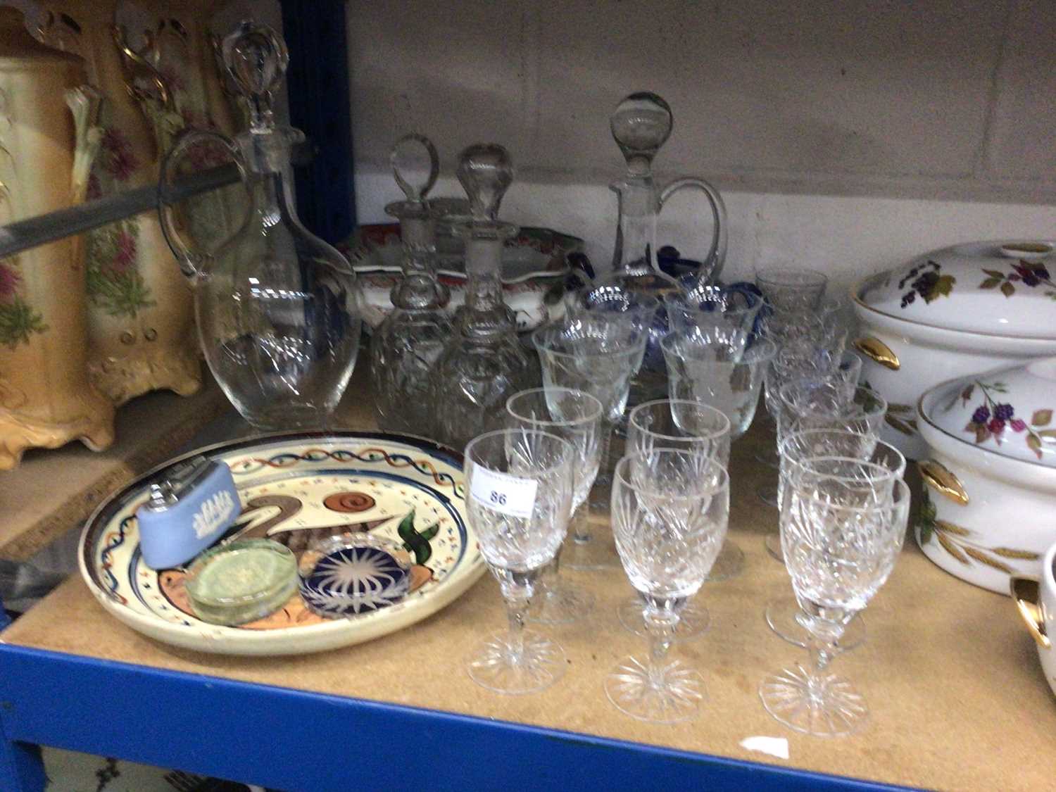 Lot 86 - Group of good quality glassware, decanters and other decorative ceramics