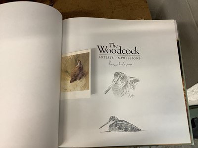 Lot 80 - Ben Hoskyns signed book 'The Woodcock', with pencil drawing of a woodcock to the inside cover