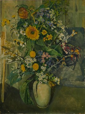 Lot 1276 - Beryl Maud Sinclair (1901-1967) oil on canvas - "An Essex Bouquet", unframed