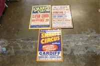 Lot 1915 - Three vintage Billy Smart's Circus poster for...