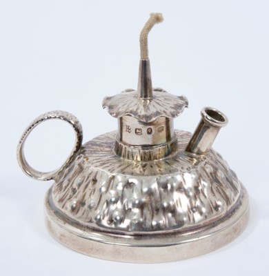 Lot 290 - Victorian silver table lighter by Hukin & Heath