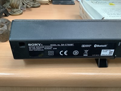 Lot 6 - Sony speaker & Sound Bar