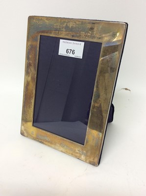 Lot 676 - Silver photograph frame