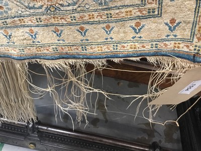 Lot 1423 - Fine 1920s Persian Heriz silk prayer rug, West Persia, 172cm x 129cm