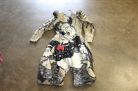 Lot 1919 - Vintage Circus Clown outfit, allover giant...