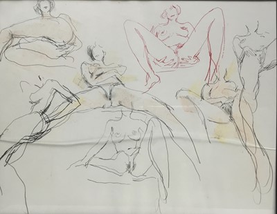 Lot 42 - Six framed Peter Collins drawings