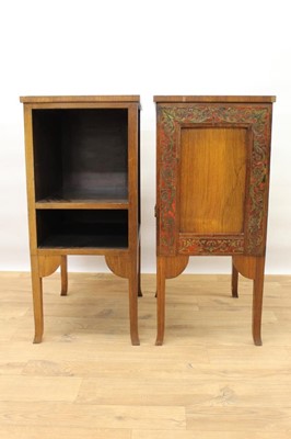 Lot 916 - Pair of rosewood and boulle work side tables