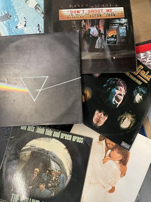 Lot 50 - Collection of LPs, CDs and magazines relating to The Beetles, various other records, Elton John, Rolling Stones and others