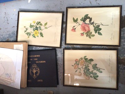 Lot 58 - Collection of Redoute botanical prints and other decorative pictures
