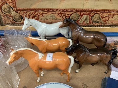 Lot 83 - Five assorted Beswick horses