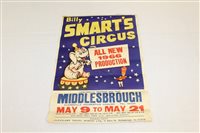 Lot 1926 - Vintage Billy Smart's Circus poster -...