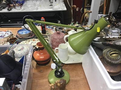 Lot 302 - Angle poise desk light by Herbert Terry and Sons in Avacado
