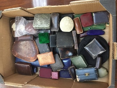 Lot 591 - Collection of antique and vintage jewellery boxes various