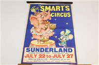 Lot 1928 - Vintage Billy Smart's Circus poster -...