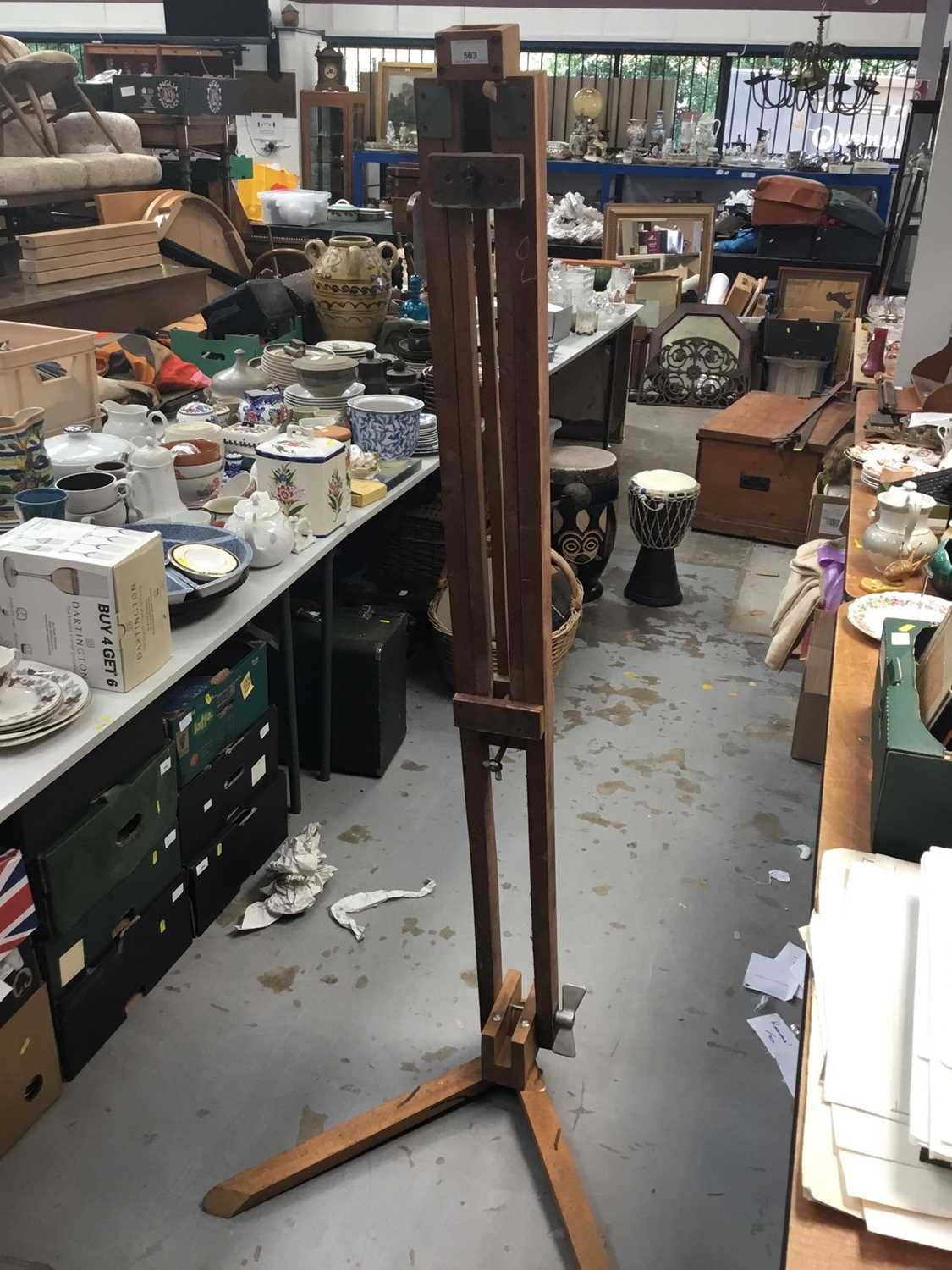 Lot 503 - Artists wooden easel