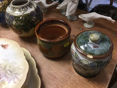 Lot 277 - Five Royal Doulton stoneware vases and jars