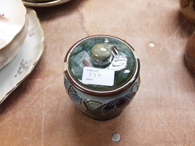 Lot 277 - Five Royal Doulton stoneware vases and jars