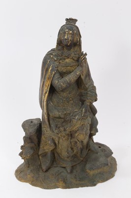 Lot 746 - Mid 19th century ormolu figure of a woman