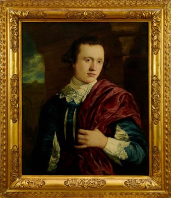 Lot 1270 - Attributed to Tilly Kettle (1735-1786) oil on canvas - portrait of a Gentleman, in good frame