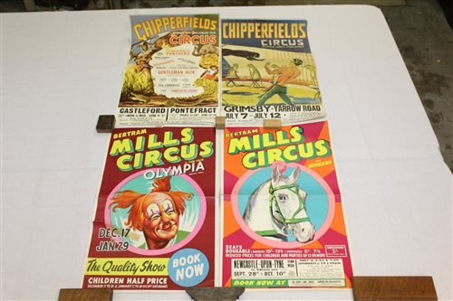 Lot 1938 - Vintage Chipperfield's Circus poster - Grimsby...