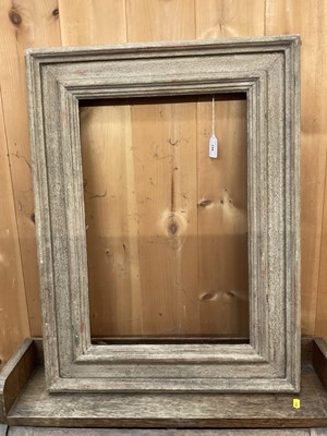 Lot 158 - 1930s/40s painted wooden picture frame with handwritten label verso for Jack Butler Yates, a picture entitled 'Atlantic Coast', to take a picture measuring 36cm x 54cm