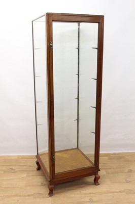 Lot 1466 - Early 20th century mahogany framed shops display cabinet