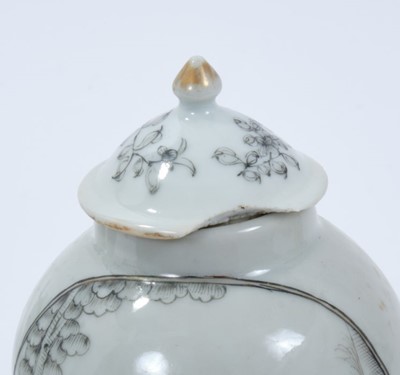 Lot 144 - Chinese grisaille porcelain