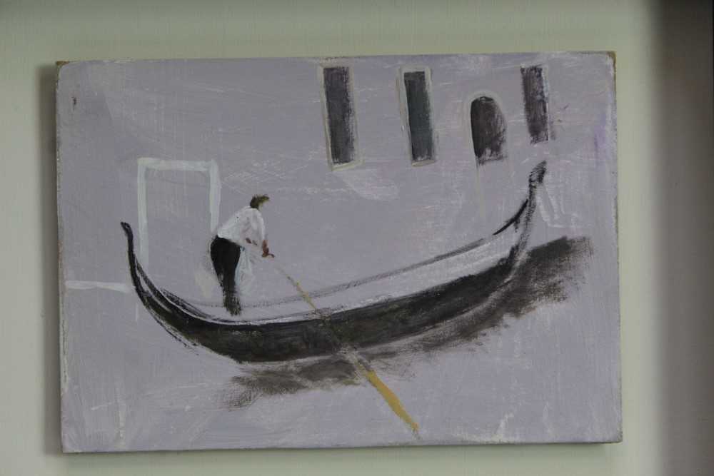 Lot 1792 - *Tessa Newcomb (b.1955) oil on board - A Lilac Moment, framed