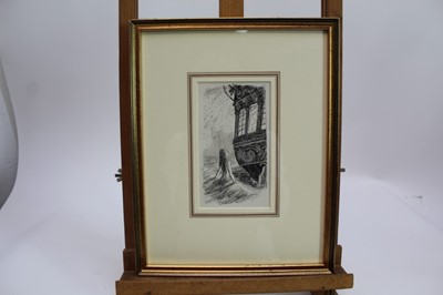 Lot 1836 - *Ernest Howard Shepard (1879-1976) pen and ink - The Mermaid Looked Through the Lighted Window, in glazed gilt frame 
Provenance: Chris Beetles Gallery