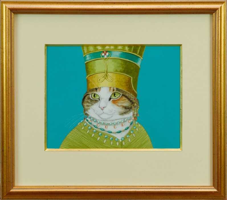 Lot 1785 - Susan Herbert (1945-2014) watercolour - Polly As Amneris, signed, in glazed gilt frame 
Provenance: Chris Beetles Gallery