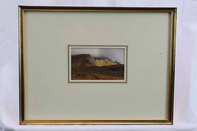 Lot 1774 - *Peter Collyer (b.1952) watercolour - The Stor, Skye, in glazed gilt frame 
Provenance: Chris Beetles Gallery