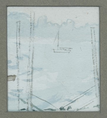 Lot 1701 - *Mary Potter (1900-1981) watercolour - Boat, 1964, in glazed frame 
Provenance: The New Art Centre