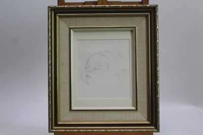 Lot 1755 - Robert Sargent Austin (1895-1973) pair of pencil drawings - Restful Sleep and Baby Asleep, one dated, in glazed gilt frames 
Provenance: Chris Beetles Gallery, London
